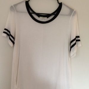 Basic White and Black Tee Shirt